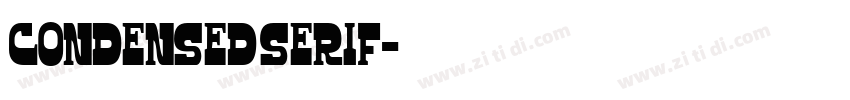 Condensed Serif字体转换
